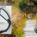 Fahrradspiegel, Linksmontage, verstellbar, Ø 14 - 24 mm, schwarz