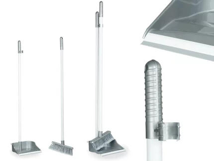 Kehrschaufel- und BürstensetSilber